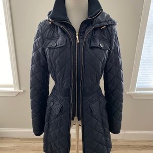 Kate Spade Womens Quilted Coat Winter Midi (XS/TP)